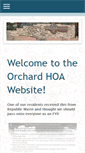 Mobile Screenshot of orchardhoa.org
