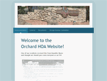 Tablet Screenshot of orchardhoa.org